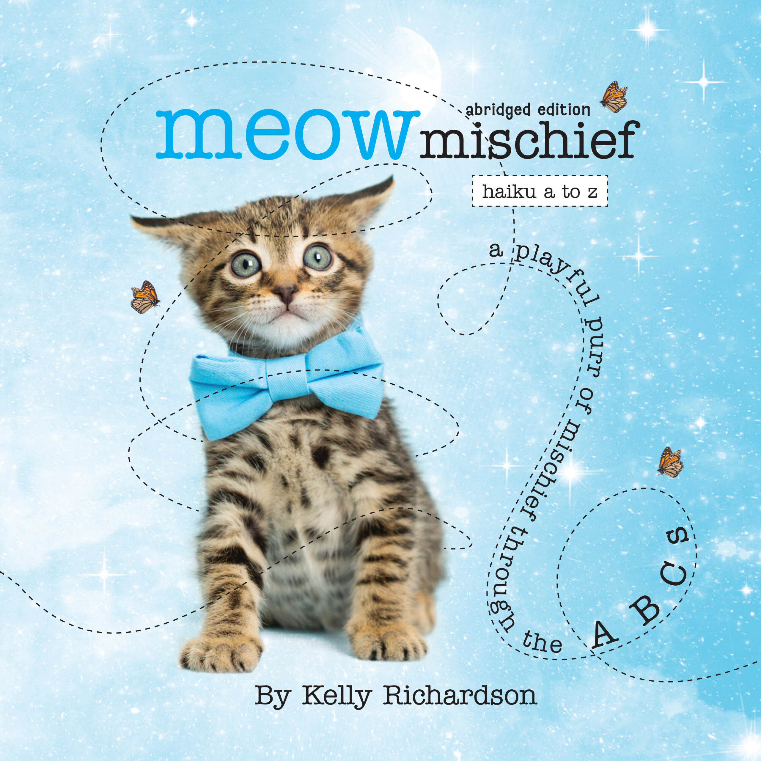 Meow Mischief Haiku a to Z, abridged edition children's cat poetry picture book